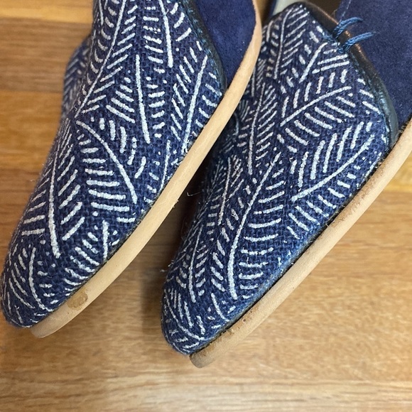 M. Moustache sustainable leather blue women loafers leaf print size EU 38. - Picture 10 of 12